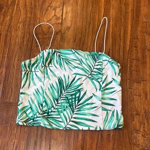 Forever 21 leaf printed tank top